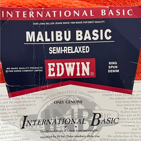 EDWIN vintage beige denim jeans size 40W BNWT - Picture 9 of 9